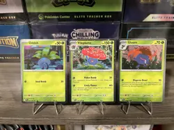 Pokemon TCG Oddish 001 Gloom 002 & Vileplume 003 Cosmo Holo Promo Set Of 3 NM - Image 1