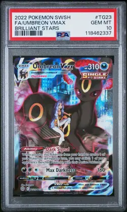 Pokemon Umbreon VMAX TCG TG23/TG30 Trainer Gallery Brilliant Stars PSA 10 - Image 1