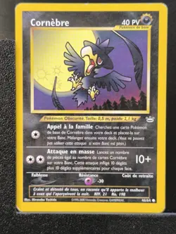 Carte Pokemon Cornebre 46/64 Edition 2 Ed 2 Neo Revelation Wizards FR 6 - Image 2