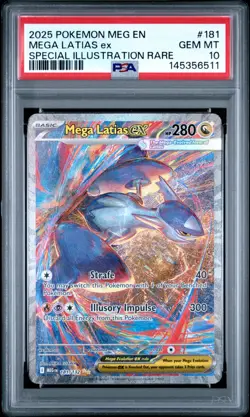 PSA 10 GEM MINT - Pokemon TCG Mega Latias EX Sir 181/132 Mega Evolutions - Image 1