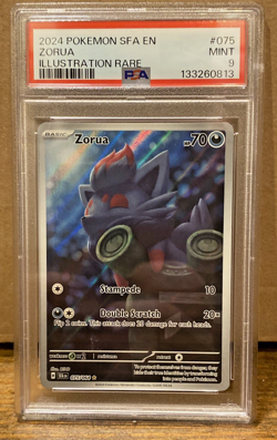 PSA 9 Zorua 075/064 Illustration Rare - Pokemon Shrouded Fable - Image 1