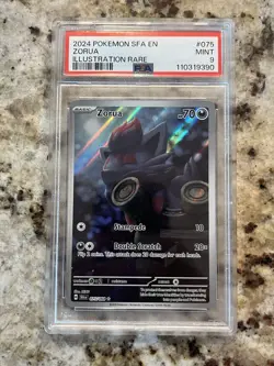 Pokemon Zorua 075/064 Shrouded Fable Illustration Rare- PSA 9 - Image 1