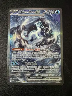 Pokemon TCG: Chien-Pao ex 261/193 Sv02: Paldea Evolved Holo SIR - NM - Image 1