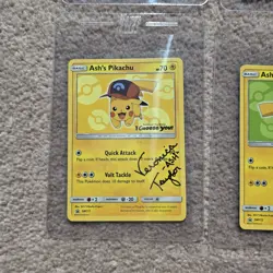 Pokemon Ash’s Pikachu I Choose You Movie Set Of 7 SM108-114 Veronica Taylor Auto - Image 5