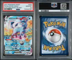 Pokemon 2021 Glaceon VMAX 209/203 Alt Art SR Evolving Skies GEM MINT PSA 10 - Image 3