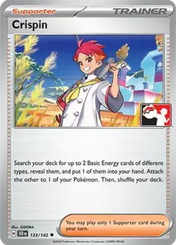 1x Crispin (#133/142) - Holofoil NM Eng Pokemon - Prize Pack Series - Image 1