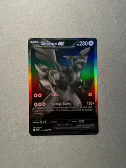 Zekrom EX Full Art Holo 172/086 Sv: Black Bolt 230 HP Rare Pokemon TCG - Image 3