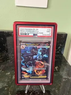 Pokemon Mega Charizard X ex 125/094 Phantasmal Flames SIR Holo PSA 9 2025 - Image 1