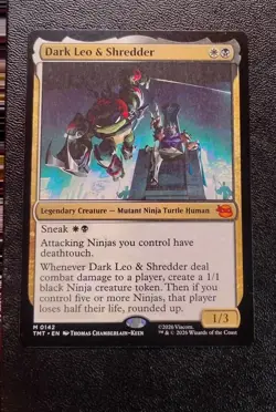 Dark Leo & Shredder M 0142 Teenage Mutant Ninja Turtles MTG TMT REGULAR NM/M - Image 1