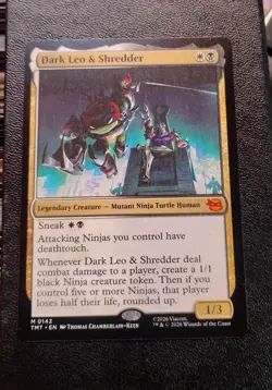 Dark Leo & Shredder M 0142 Teenage Mutant Ninja Turtles MTG TMT REGULAR NM/M - Image 2