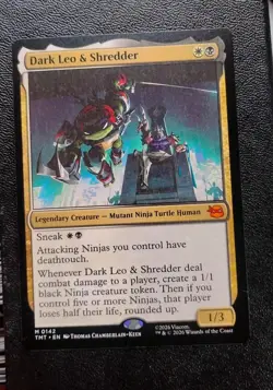 Dark Leo & Shredder M 0142 Teenage Mutant Ninja Turtles MTG TMT REGULAR NM/M - Image 3