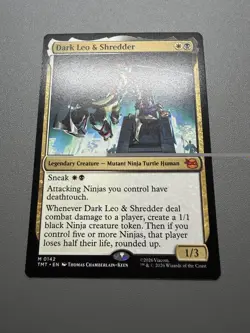 Dark Leo & Shredder M 0142 Teenage Mutant Ninja Turtles MTG TMT REGULAR NM/M - Image 1