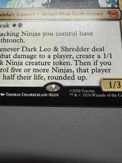 Dark Leo & Shredder M 0142 Teenage Mutant Ninja Turtles MTG TMT REGULAR NM/M - Image 3