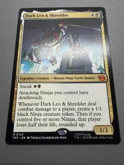 Dark Leo & Shredder M 0142 Teenage Mutant Ninja Turtles MTG TMT REGULAR NM/M - Image 1