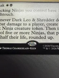 Dark Leo & Shredder M 0142 Teenage Mutant Ninja Turtles MTG TMT REGULAR NM/M - Image 3