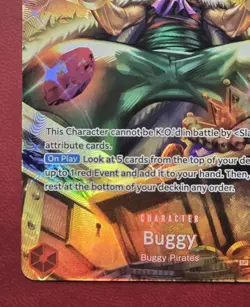 One Piece Card Game OP06-SP-OP03-008 Buggy Special Rare SP English Edition - Image 5
