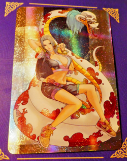 One Piece Waifu Anime Pos Card Prism Holo Pixel Carte Boa 3 Mint - Image 1