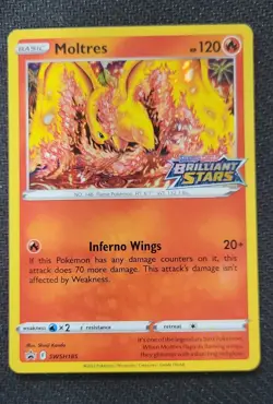 Moltres SWSH185 SWSH: Sword & Shield Promo Cards Holo - Image 1