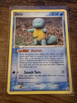 Pokemon Card Ditto (Squirtle) 40/113 EX Delta Species 2005 - Image 1
