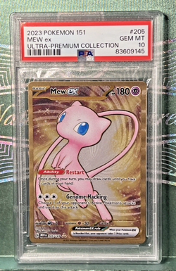 PSA 10 Mew ex - (151 Metal Card) 205/165 Sv: Scarlet & Violet 151 UPC Promo - Image 1
