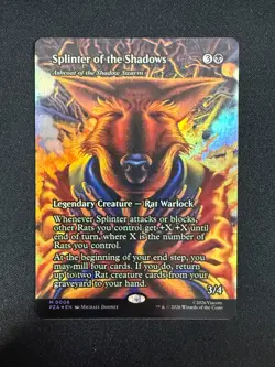 Ashcoat of the Shadow Swarm BORDERLESS FOIL - TMNT (Magic) NM - Image 1