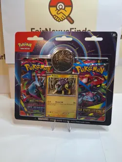 Pokemon 2 Blister Pack With Raikou Promo Factory Sealed Light shelf wear - Image 1