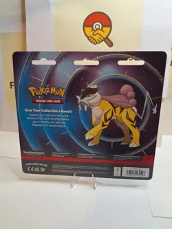 Pokemon 2 Blister Pack With Raikou Promo Factory Sealed Light shelf wear - Image 2