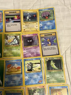 Lot of 30 Pokemon Base Set Cards Gym Hero’s Non Holo Collection Vintage WotC - Image 4