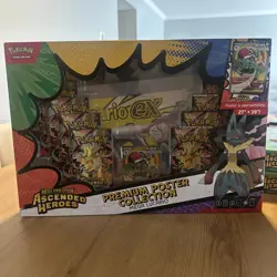 Pokemon Mega Evolution Ascended Heroes Poster Collection Mega Lucario Box - Image 1