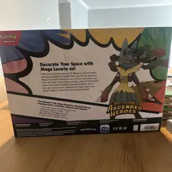 Pokemon Mega Evolution Ascended Heroes Poster Collection Mega Lucario Box - Image 2