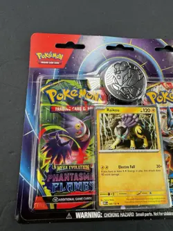 Pokemon Mega Evolution & Phantasmal Flames 2-Pack Blister Sealed - Raikou - Image 2