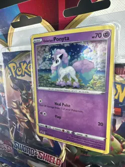 Pokemon Sword & Shield Blister 3 Pack Booster- SWSH013 Galarian Ponyta Promo - Image 2