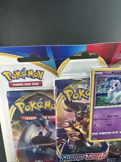 Pokemon Sword & Shield Blister 3 Pack Booster- SWSH013 Galarian Ponyta Promo - Image 5