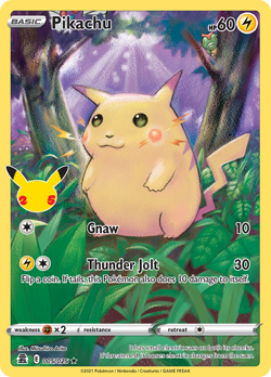 PIKACHU 005/025 RARE CELEBRATIONS POKEMON NEAR MINT - Image 1
