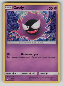 Gastly 007/012 Holo Promo McDonald's Promos 2019 Pokemon MP (iundents) - Image 1