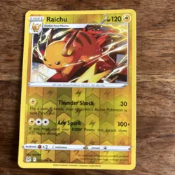 Pokemon - Sword & Shield - Lost Origin - Raichu - 53/196 - Reverse Holo - NM - Image 1
