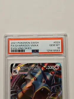 2021 Pokemon Gyarados VMAX FA Evolving Skies 029/203 PSA 10 SWSH Sword & Shield - Image 2