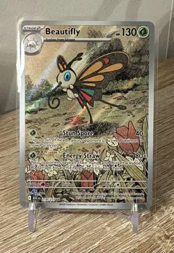 Pokemon TCG Beautifly 219/217 IR Ascended Heroes Illustration Rare Holo NM - Image 1