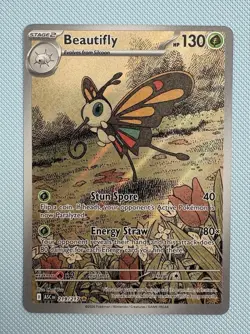 Pokemon TCG Beautifly 219/217 Ascended Heroes Illustration Rare - Pack Fresh - Image 1