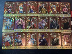 One Piece Collectible Foiled Character Anime 18 Waifu Cards CCG Limited - Image 1