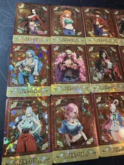 One Piece Collectible Foiled Character Anime 18 Waifu Cards CCG Limited - Image 2