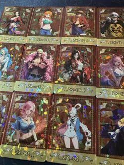 One Piece Collectible Foiled Character Anime 18 Waifu Cards CCG Limited - Image 3