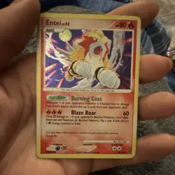 Pokemon Entei 4/132 DP Secret Wonders Rare Holo 2007 80 HP Card - Image 5