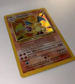 1999 Pokemon Base Charizard 4/102 Holo Rare WOTC Vintage LP Binder Card - Image 4