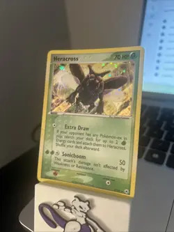 Pokemon TCG Heracross EX Hidden Legends #7/101 Holo Rare Card - MP - Image 1