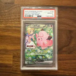 Lillie's Clefairy EX PSA 10 Korean Pokemon Sv9 Special Art Rare 126/100 Holo SAR - Image 1
