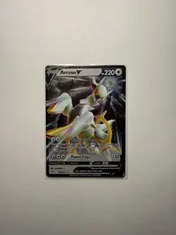 Arceus V 122/172 Metal Card Pokemon Ultra Premium Collection Brilliant Stars - Image 1