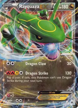 Rayquaza EX 60/108 Holo EX Rare Roaring Skies Pokemon Lightly Played - Image 1