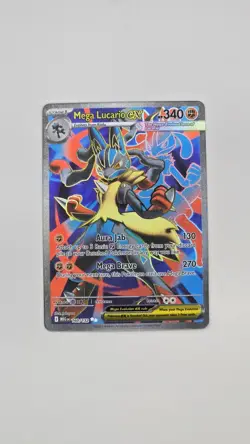 Pokemon TCG Mega Lucario EX Full Art Holo 160/132 Ultra Rare Mega Evolution NM - Image 1