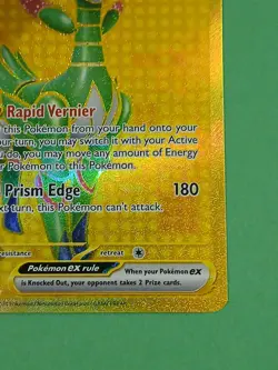 Pokemon Scarlet & Violet Temporal Forces Iron Leaves ex 213/162 Gold Secret Rare - Image 4